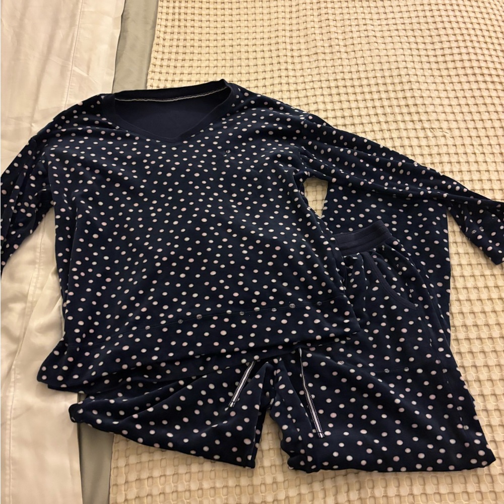 polka dot nautica women’s pajama set